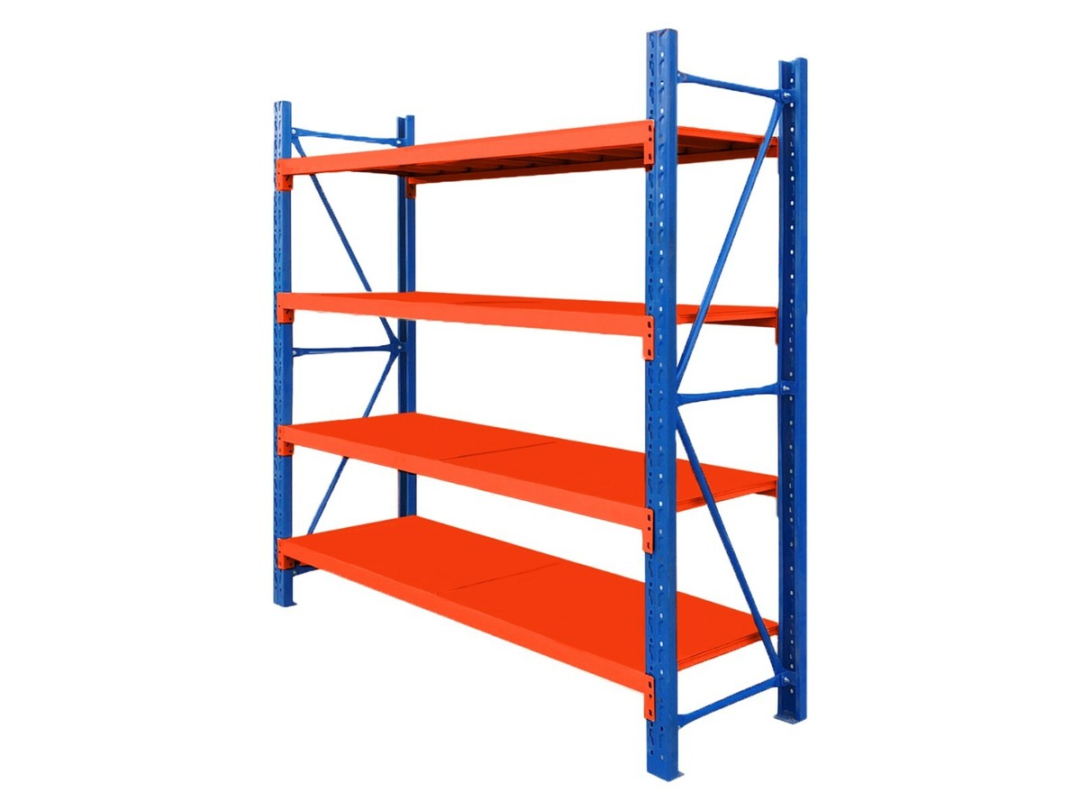 Policový regál 2000 × 2000 × 600 mm – nosnost 2 t