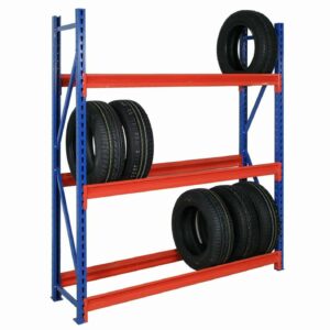 Regál pro pneumatiky 2000 × 2000 × 600 mm – nosnost 2 t